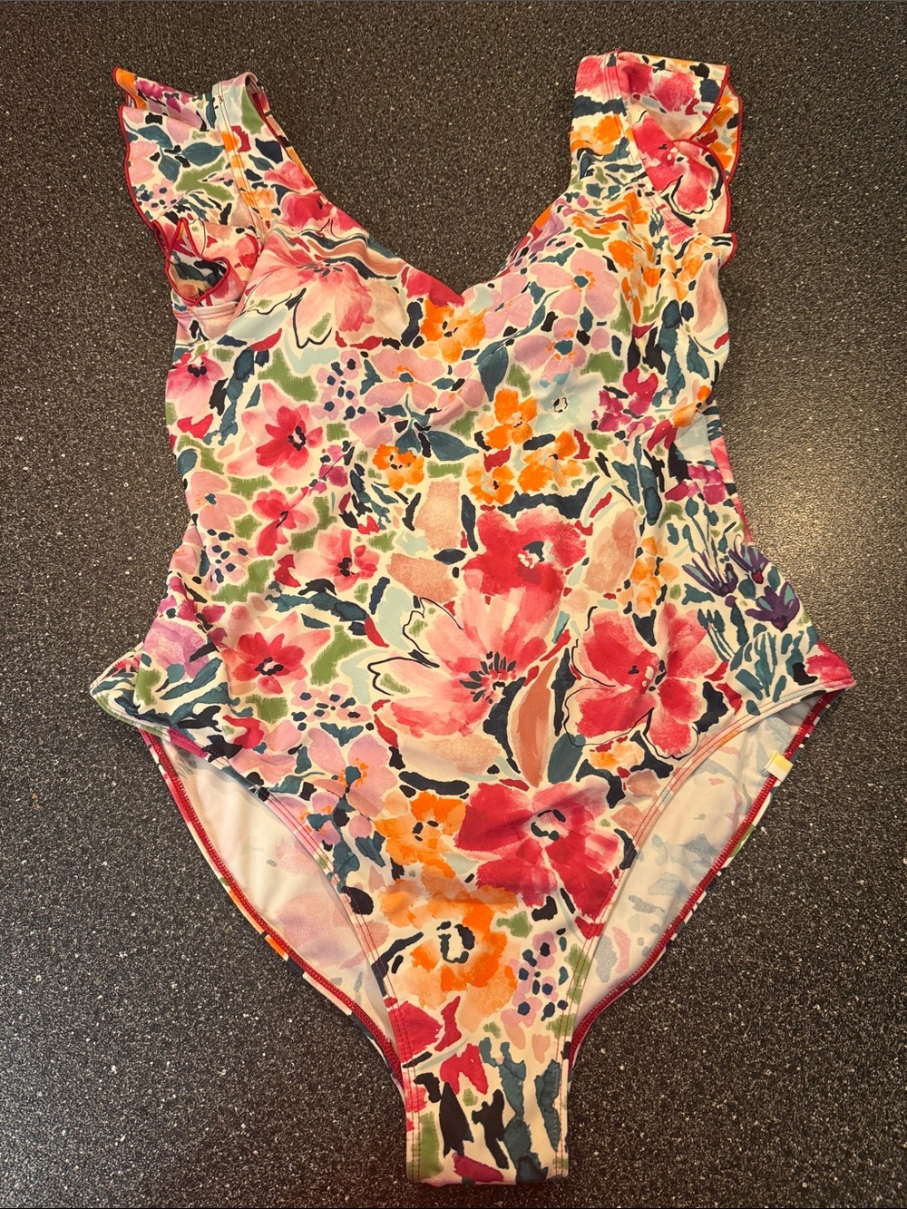 Women’s summersalt Floral One-Piece Swimsuit - size 16 with long torso